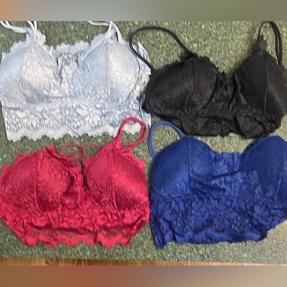 4 lacy bralettes
